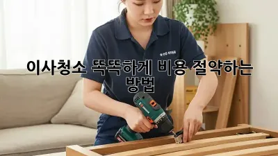 이사청소, 똑똑하게 비용 절약하는 방법!